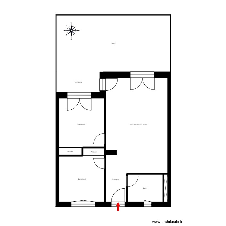 C.R. RIBASOL SKI-PARK, BLOC 6, PB-2 (AP. 6002). ARINSAL. Plan de 10 pièces et 86 m2