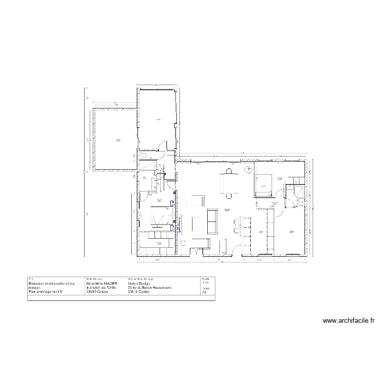 plan &eacute;l&eacute;ctricit&eacute; Mager. Plan de 