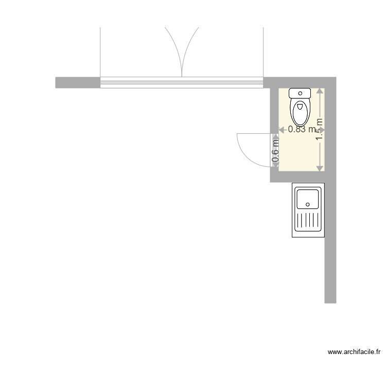 SANITAIRE BOX 56. Plan de 0 pièce et 0 m2
