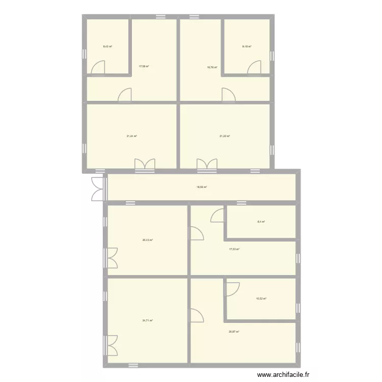 TICHICK R1. Plan de 13 et 216 m² TICHICK R1. Plan de 13 et 216 m²