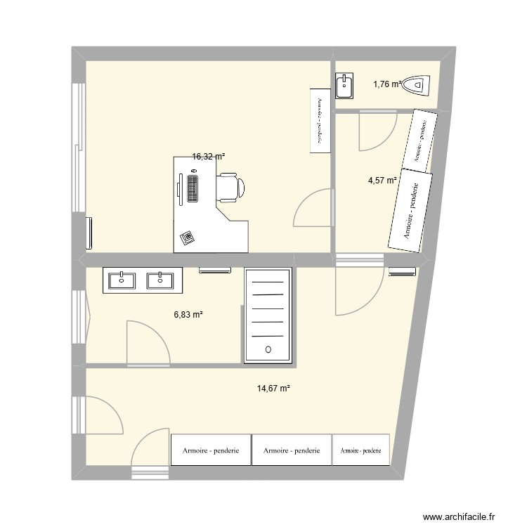 Agrandissement. Plan de 0 pièce et 0 m2 Agrandissement. Plan de 0 pièce et 0 m2