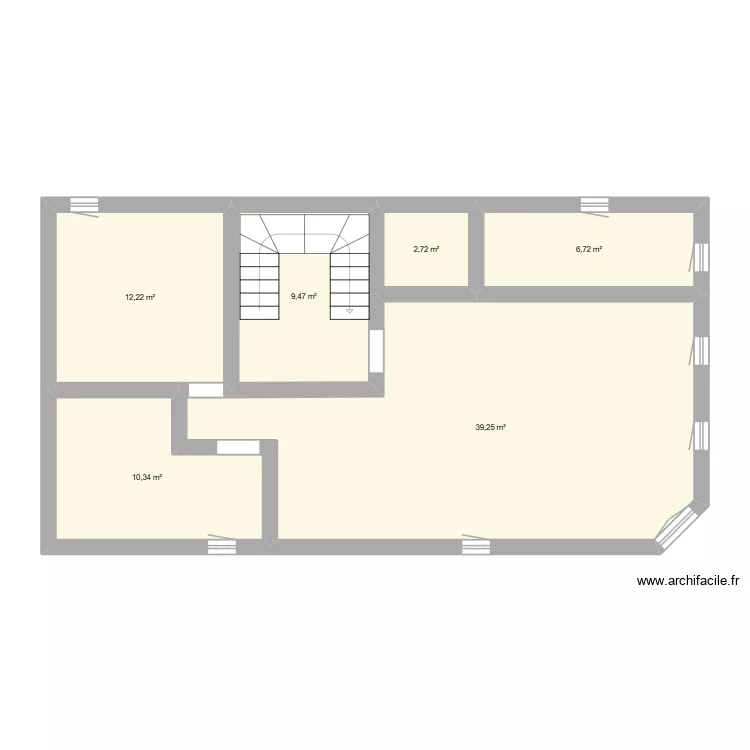 Projet SOSZ Solesmes appart 1. Plan de 6  et 81 m²