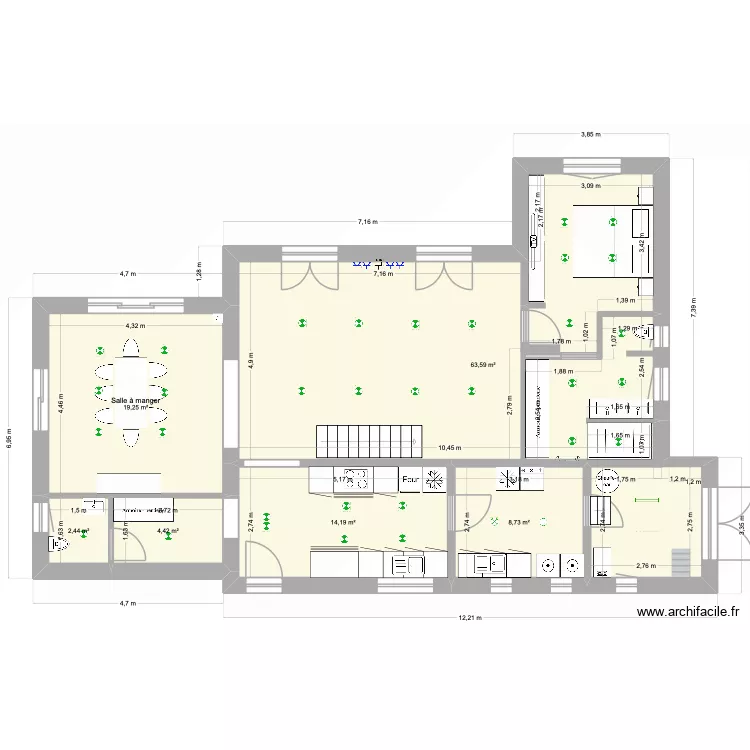 Piriac Rez &eacute;lectricit&eacute;. Plan de 6  et 113 m²