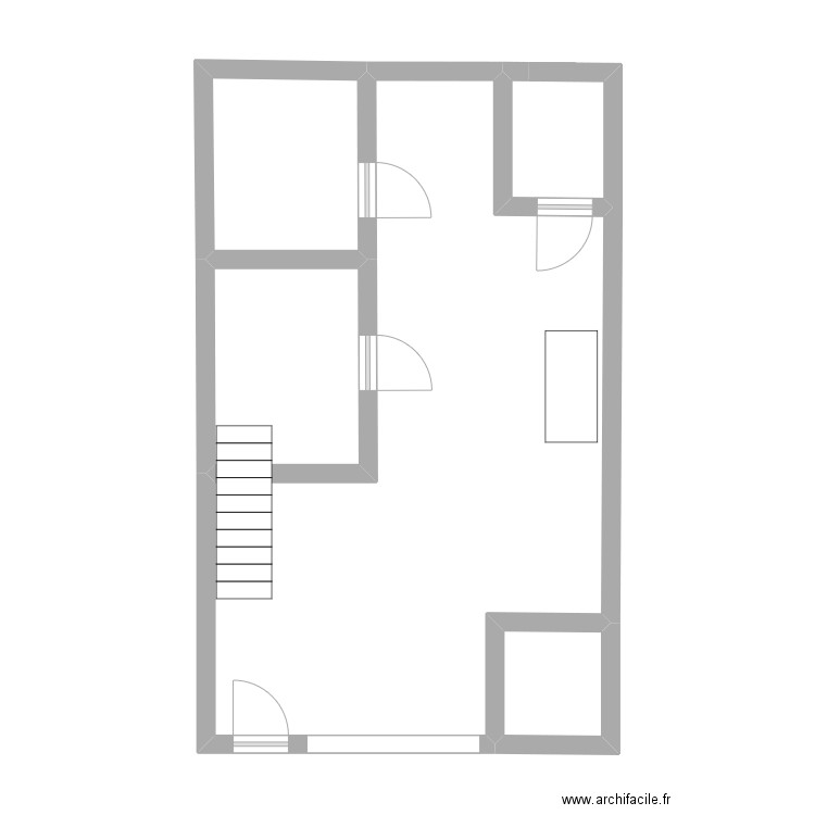 madrague ville. Plan de 5 pièces et 49 m2