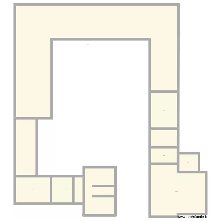 1er &eacute;tage ferme Acosse. Plan de 