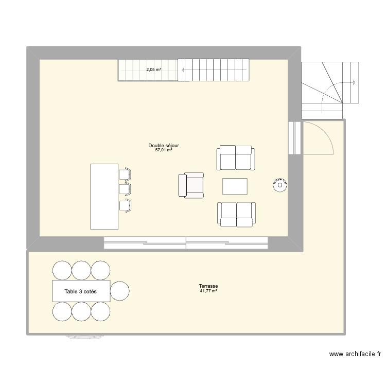 Sab joujou. Plan de 15 pièces et 216 m2