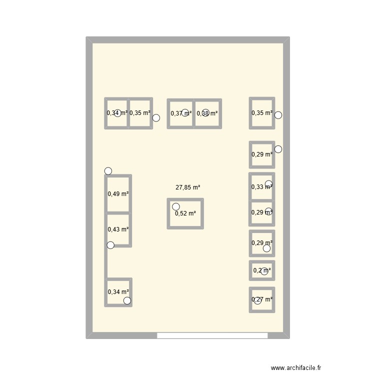 marché Castelnou. Plan de 16 pièces et 41 m2