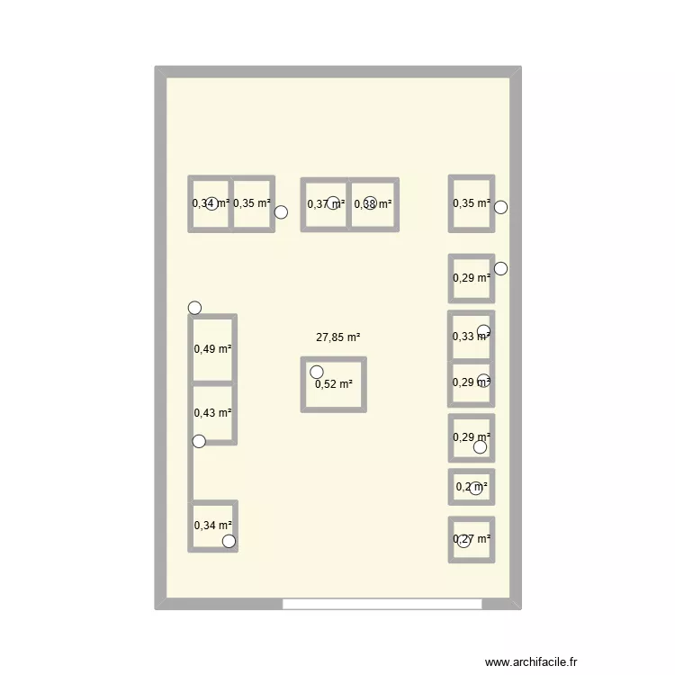 march&eacute; Castelnou. Plan de 
