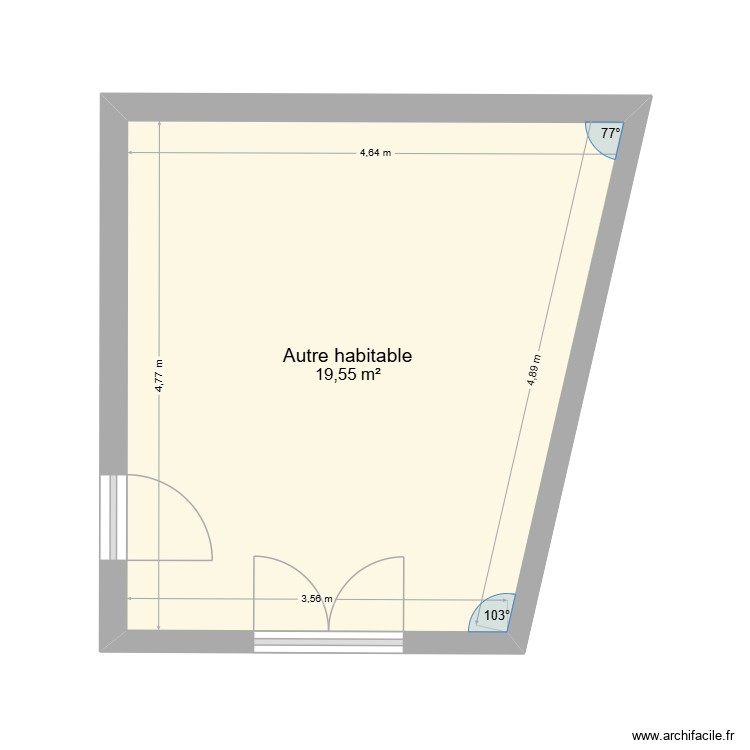 chaufferie. Plan de 0 pièce et 0 m2