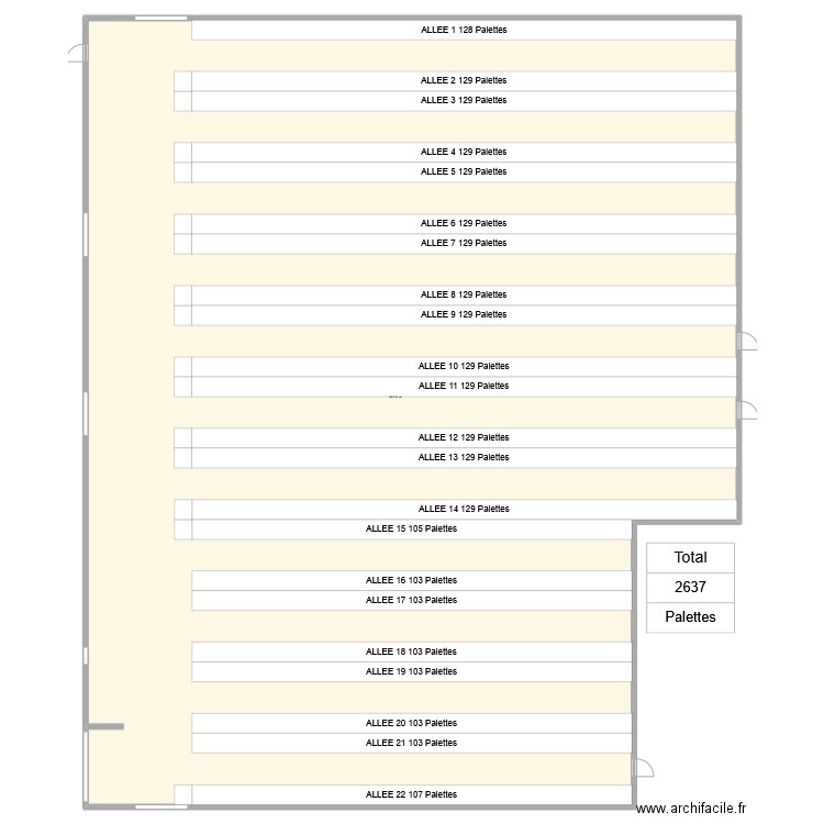 Batiment Lonay. Plan de 1 pièce et 1557 m2