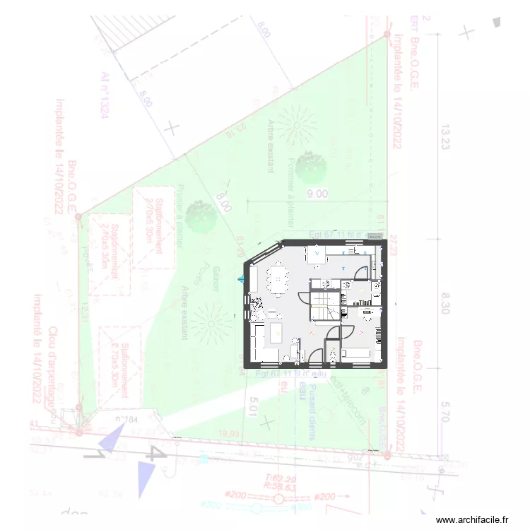 Mise au point 8 janvier 2025. Plan de 17 pièces et 185 m² Mise au point 8 janvier 2025. Plan de 17 pièces et 185 m²
