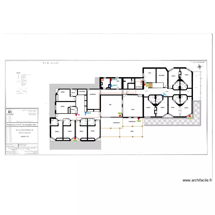 MARRONNIERS 2  Wifi R.d.C. Plan de 90 pièces et 1662 m²