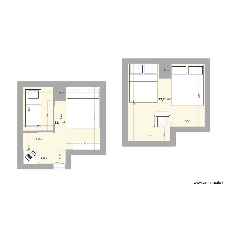Mezzanine V1. Plan de 0 pièce et 0 m2 Mezzanine V1. Plan de 0 pièce et 0 m2