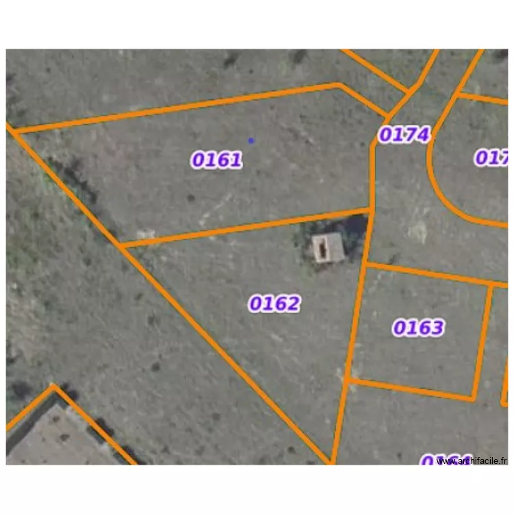 photo parcelle 161. Plan de 