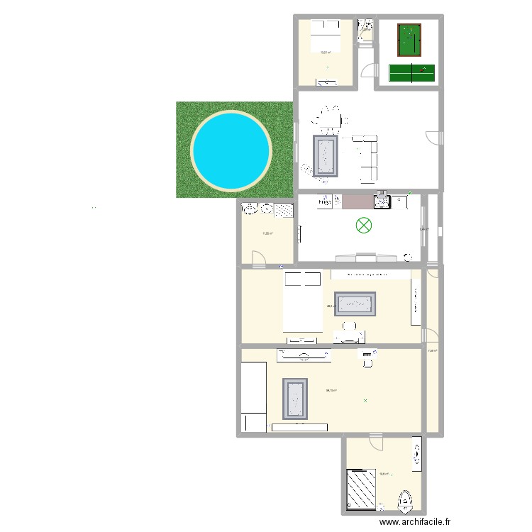 ARCHI FACILE 1. Plan de 0 pièce et 0 m2