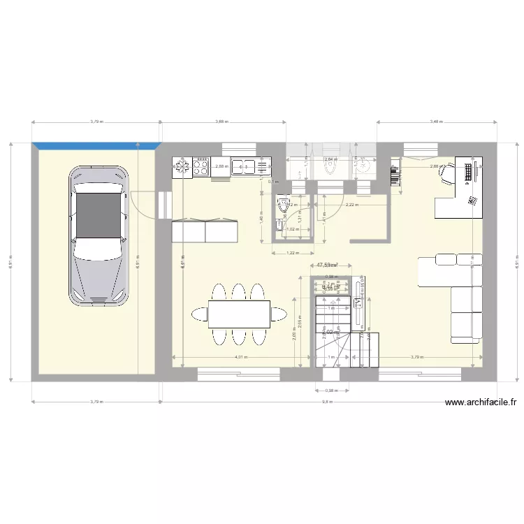 maison projet 3. Plan de 