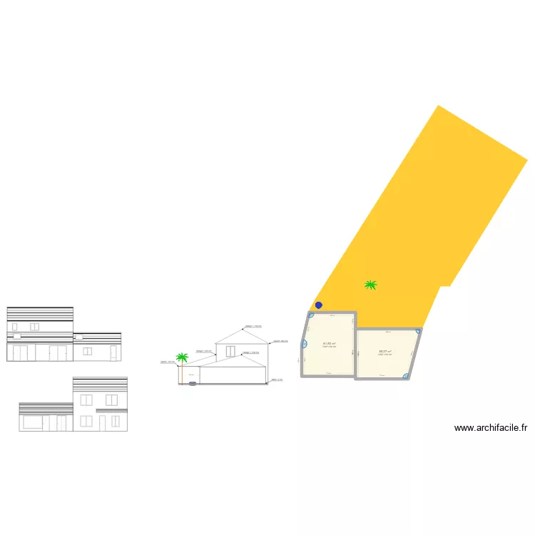 plan facade. Plan de plan facade. Plan de