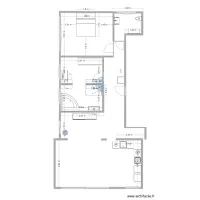 new avec hall d'entr&eacute;e et cuisine dans le s&eacute;jour