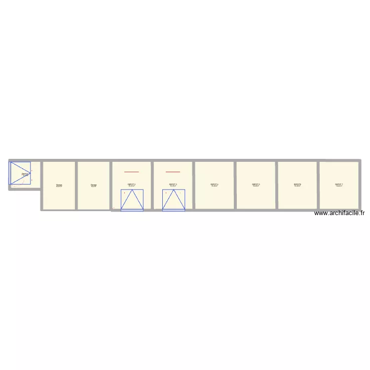 COSTER DEPOT GILY SUR ISERE. Plan de 