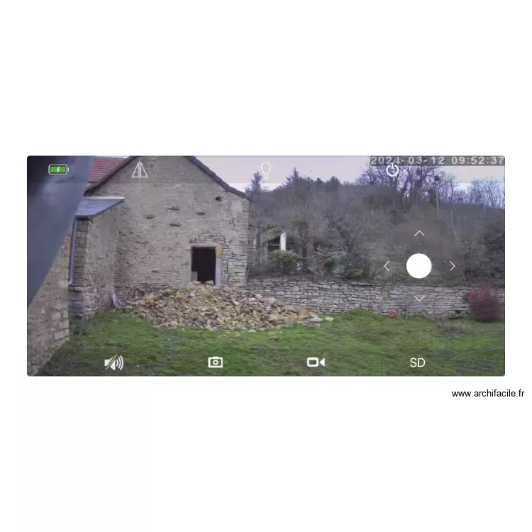 Fa&ccedil;ade Bergerie. Plan de 