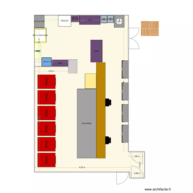 FCP LCA traitement pl&acirc;tre. Plan de 