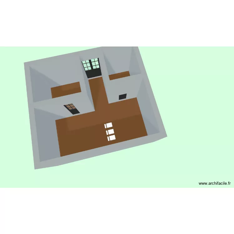 Yan. Plan de 3  et 23 m²