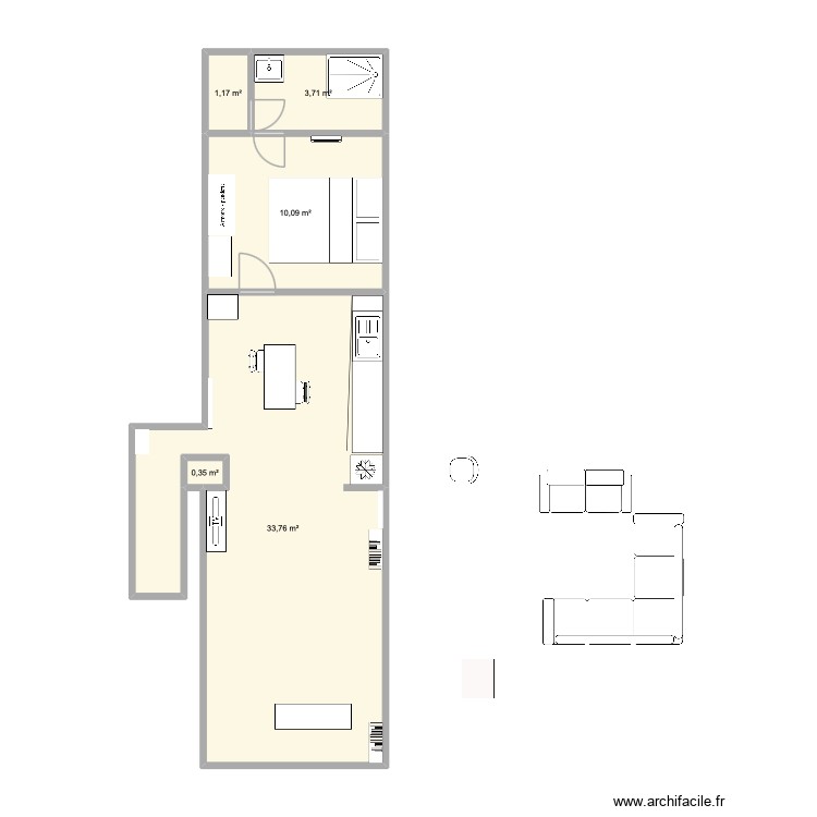 Appart Avelin. Plan de 0 pièce et 0 m2