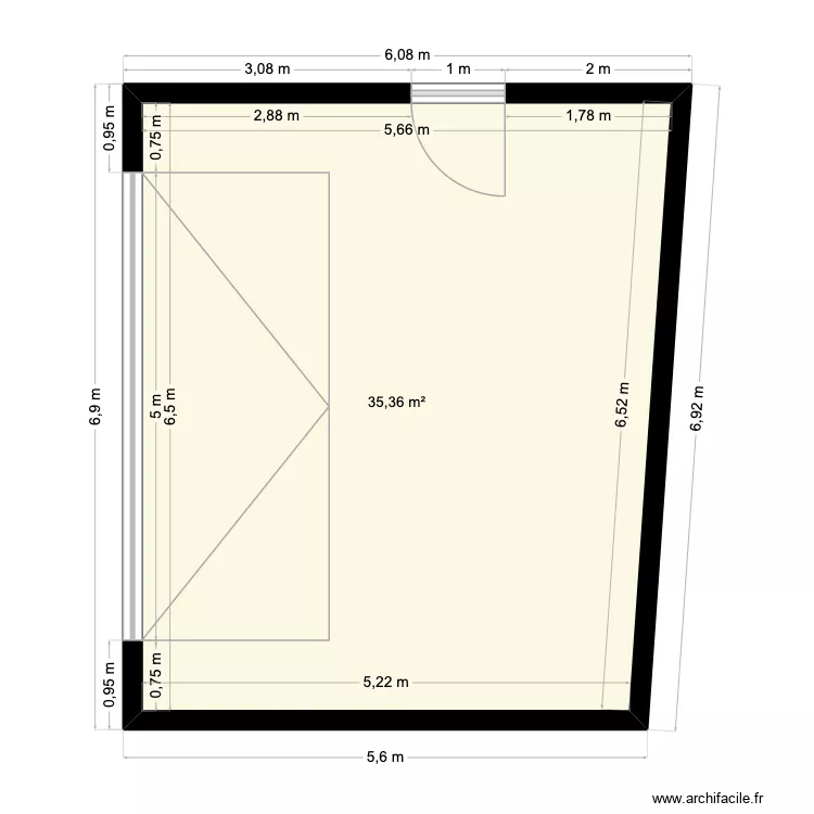 Plan garage Galinou. Plan de 1 et 35 m² Plan garage Galinou. Plan de 1 et 35 m²