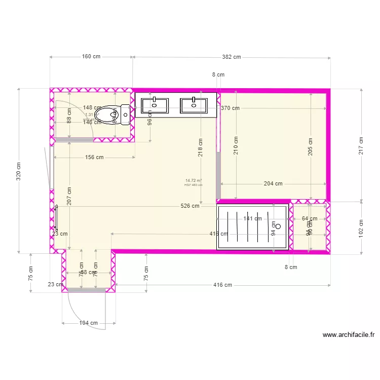 salle de bains version 6. Plan de salle de bains version 6. Plan de