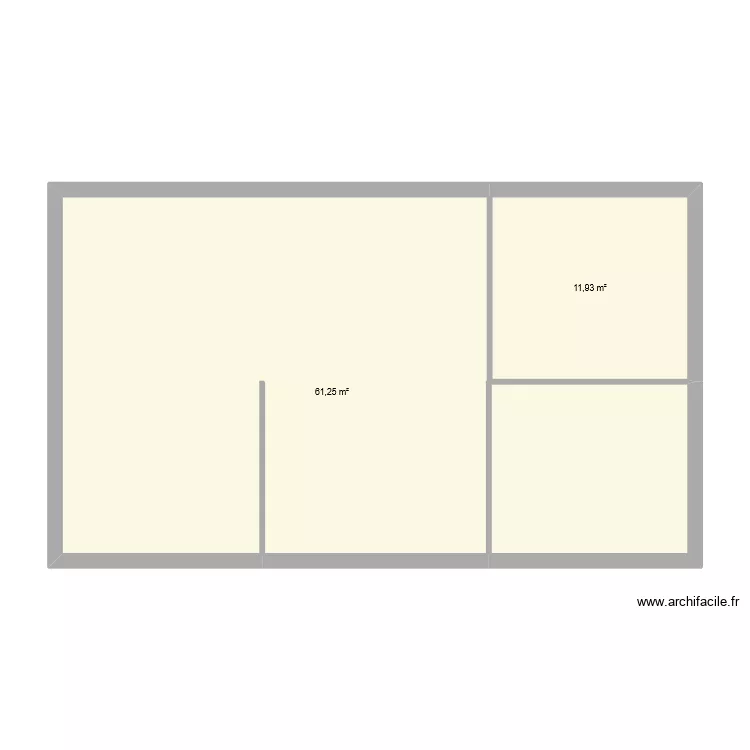 PROJET 2. Plan de 2  et 73 m²