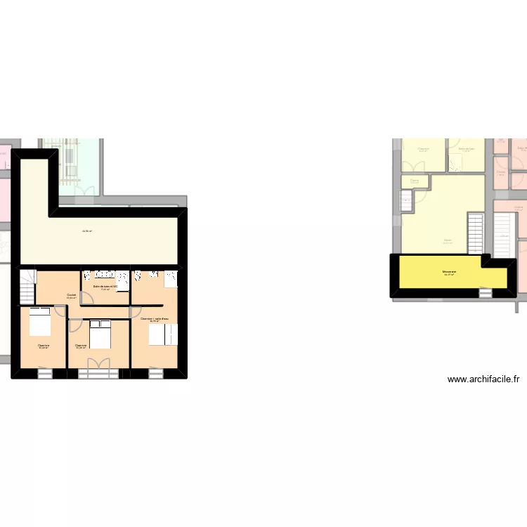 xavier agnes LA MERINDOLE avec terrain. Plan de 