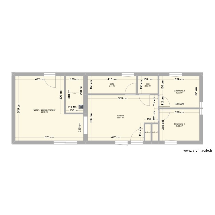Maison plan sans aménagement. Plan de 0 pièce et 0 m2