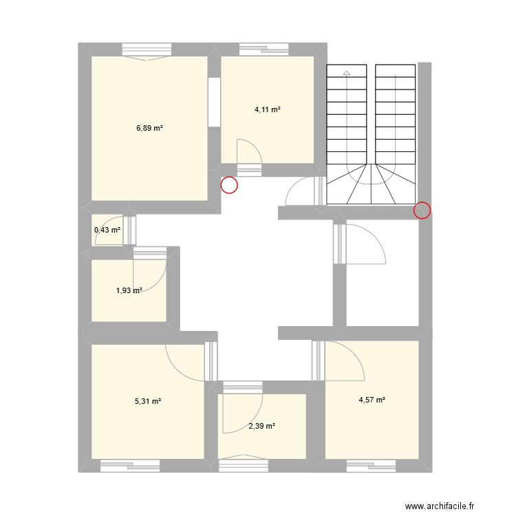 ET 02. Plan de 7 pièces et 26 m2