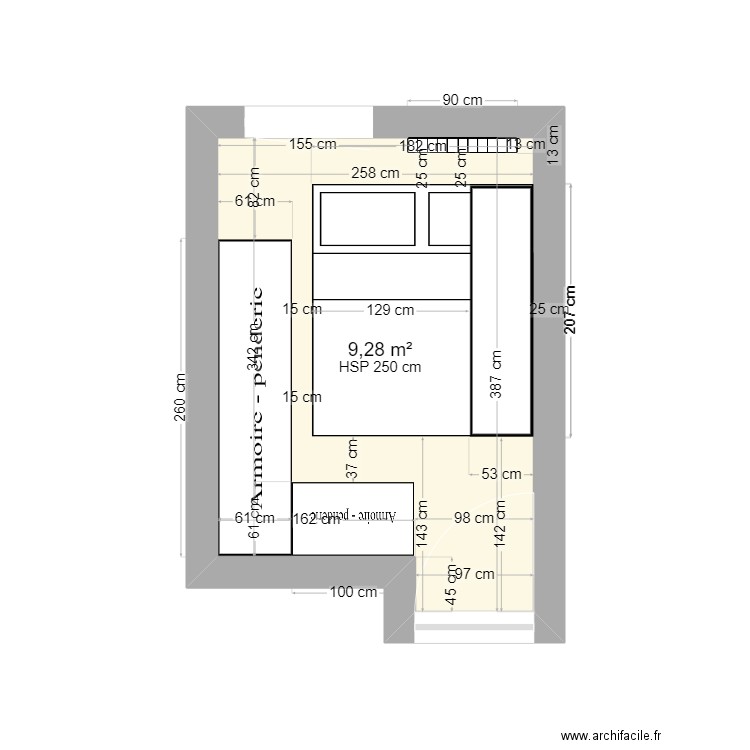 Bureau. Plan de 0 pièce et 0 m2