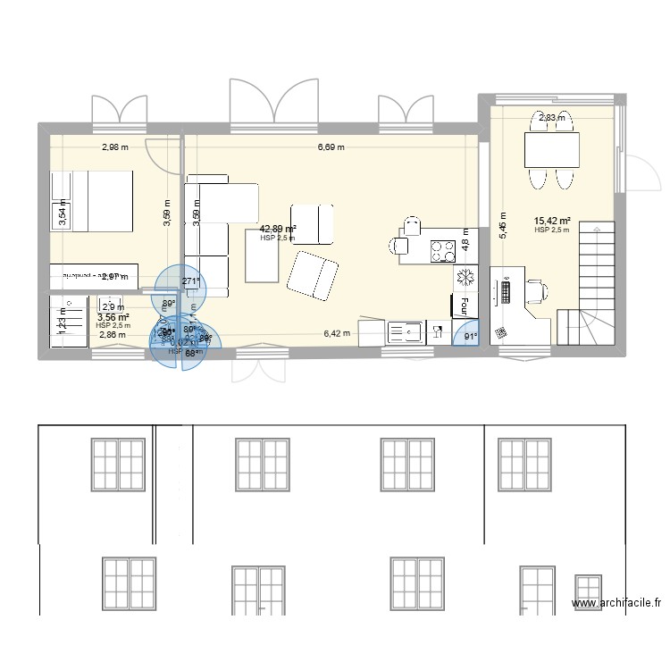 EYGLIERS EXTENSION 4. Plan de 10 pièces et 120 m2