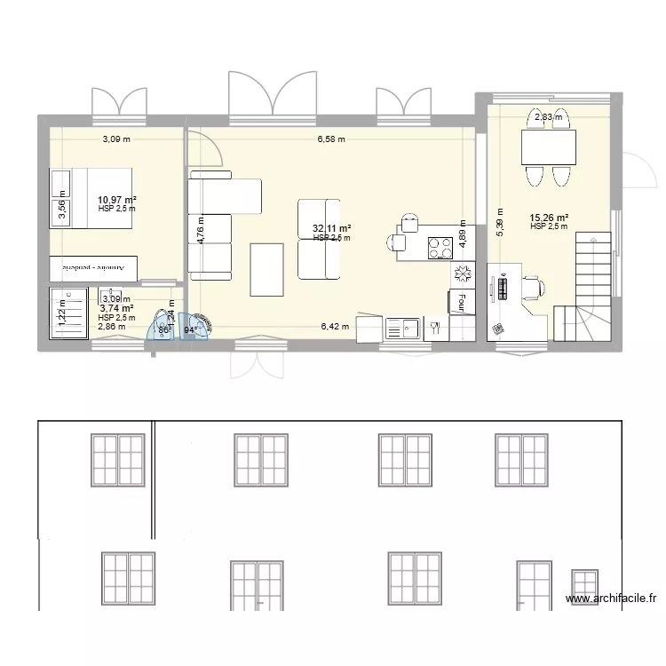 EYGLIERS EXTENSION 4. Plan de 