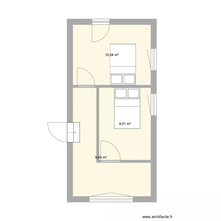 pujo. Plan de 3 et 28 m² pujo. Plan de 3 et 28 m²