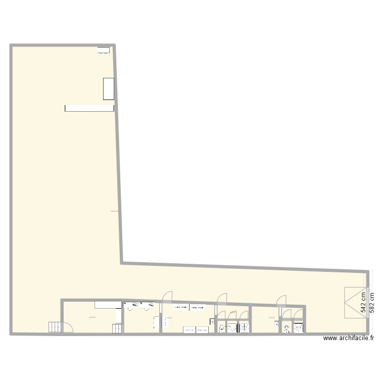 Biestebroeck. Plan de 9 pièces et 368 m2