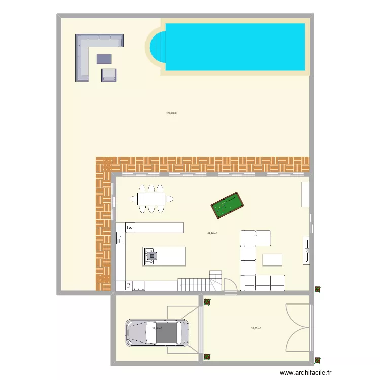 JHRFH IBGI J JJ B  H B. Plan de 11  et 376 m²