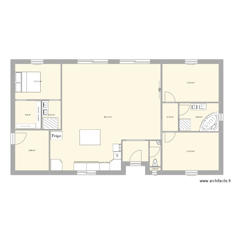 maison de mes reves 1. Plan de 10 pièces et 128 m2