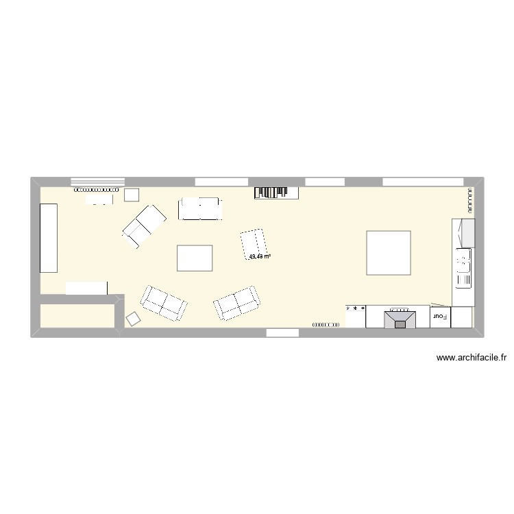 Sejour projet 2. Plan de 0 pièce et 0 m2