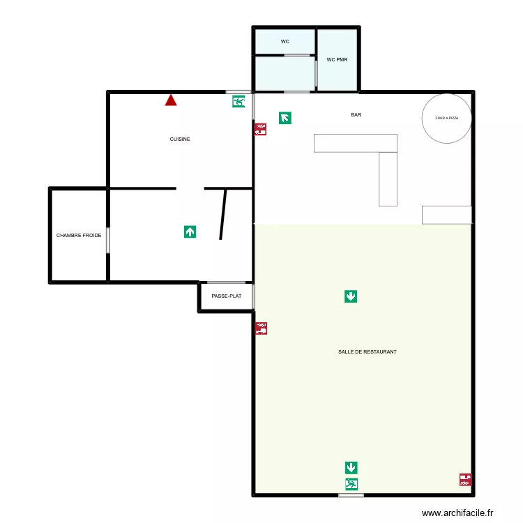 PLAN D'EVACUATION LA FATTORIA. Plan de 8 Pièces et 166 m² PLAN D'EVACUATION LA FATTORIA. Plan de 8 Pièces et 166 m²