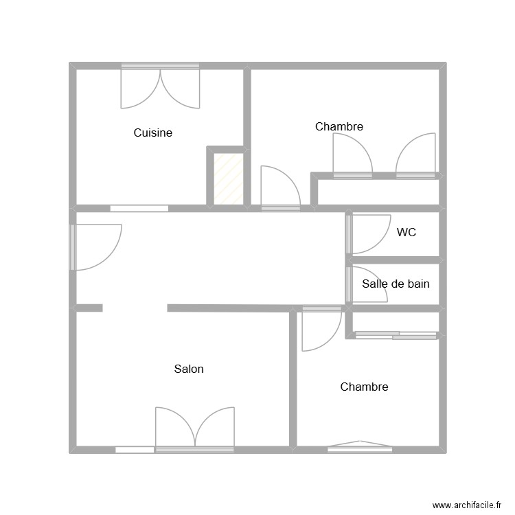 ait. Plan de 9 pièces et 30 m2