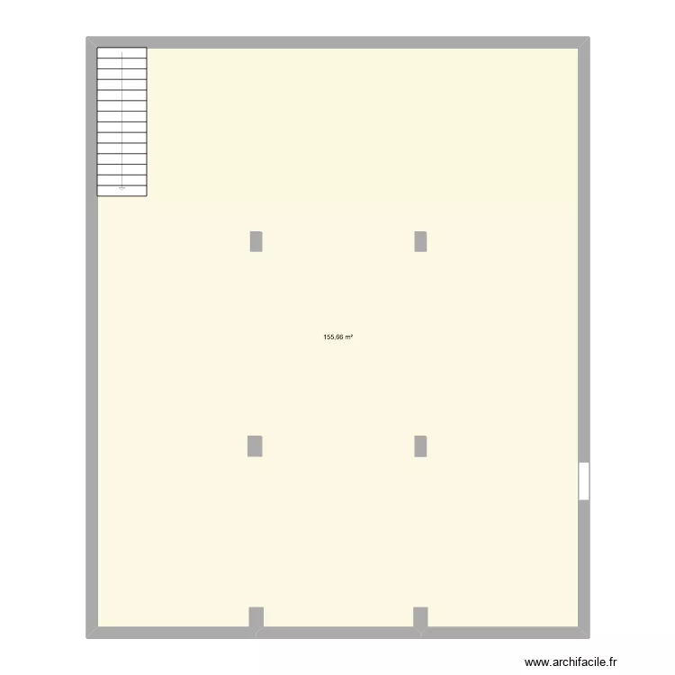 atelier bas. Plan de 