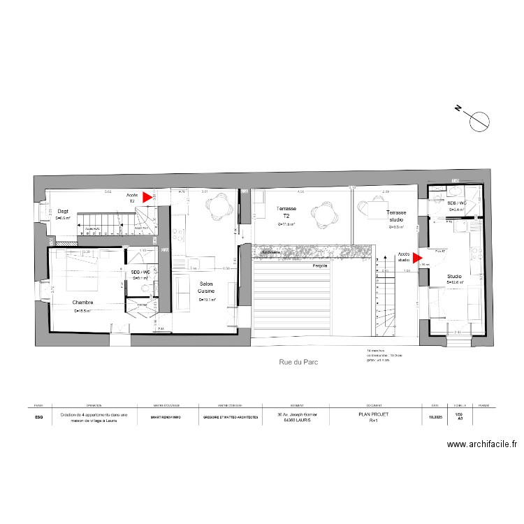 PLAN ELECTRICITE LAURIS R+1. Plan de 0 pièce et 0 m2