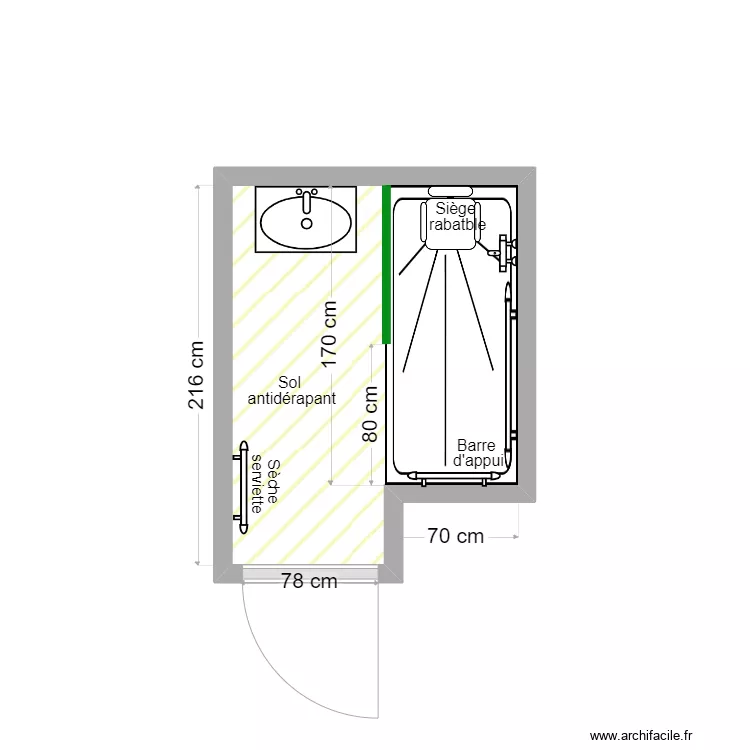 LEFEVRE après travaux. Plan de 1 et 3 m² LEFEVRE après travaux. Plan de 1 et 3 m²