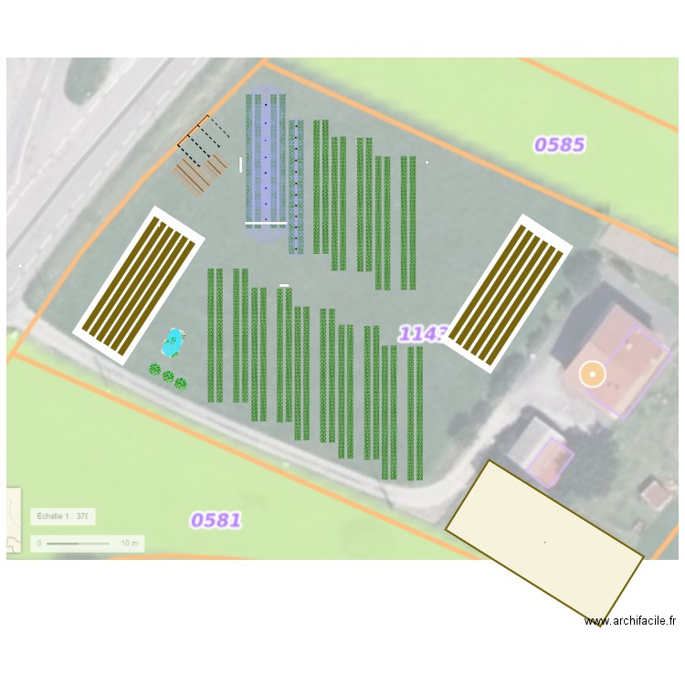 irrigation_Terrasse_orientation différente. Plan de 0 pièce et 0 m2