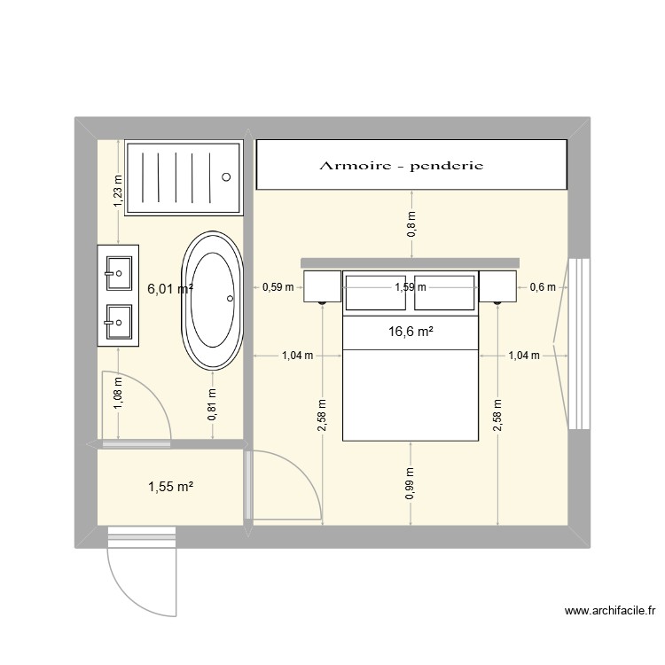 extension1. Plan de 0 pièce et 0 m2