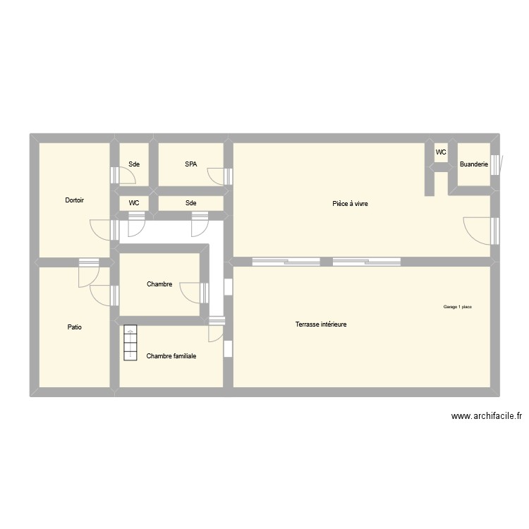 GR3346. Plan de 12 pièces et 81 m2
