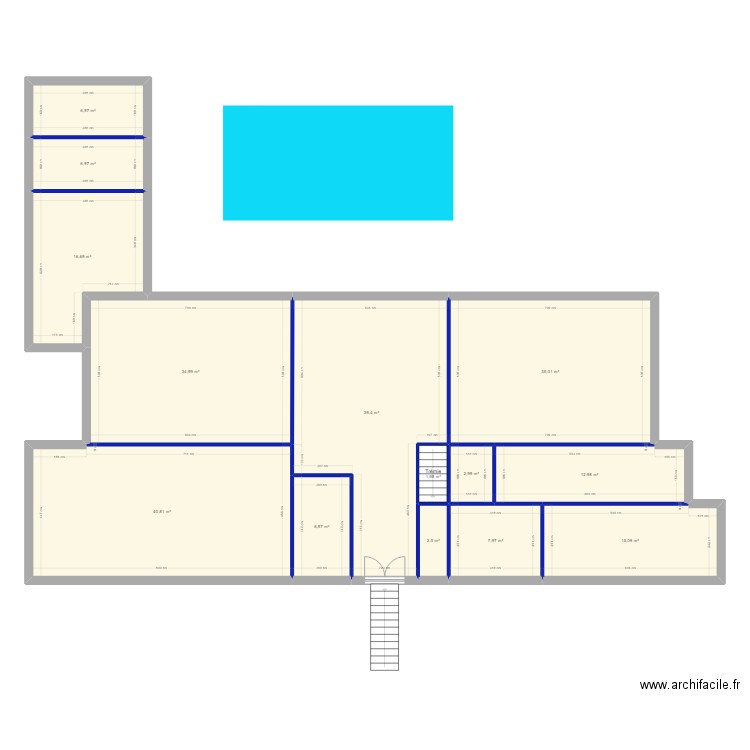 ROUTEAU. Plan de 0 pièce et 0 m2